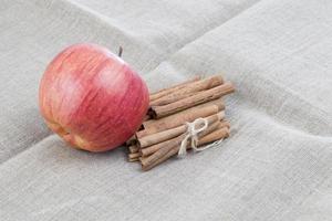 red ripe and juicy Apple photo