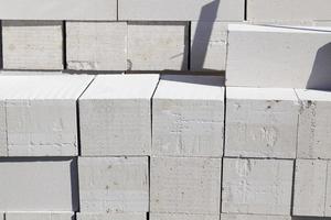 porous material on construction sites photo