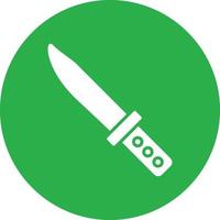 Knife Line Two Color vector