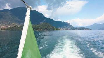 Sailing on the Lake Como Italy slow motion 4K 2 video