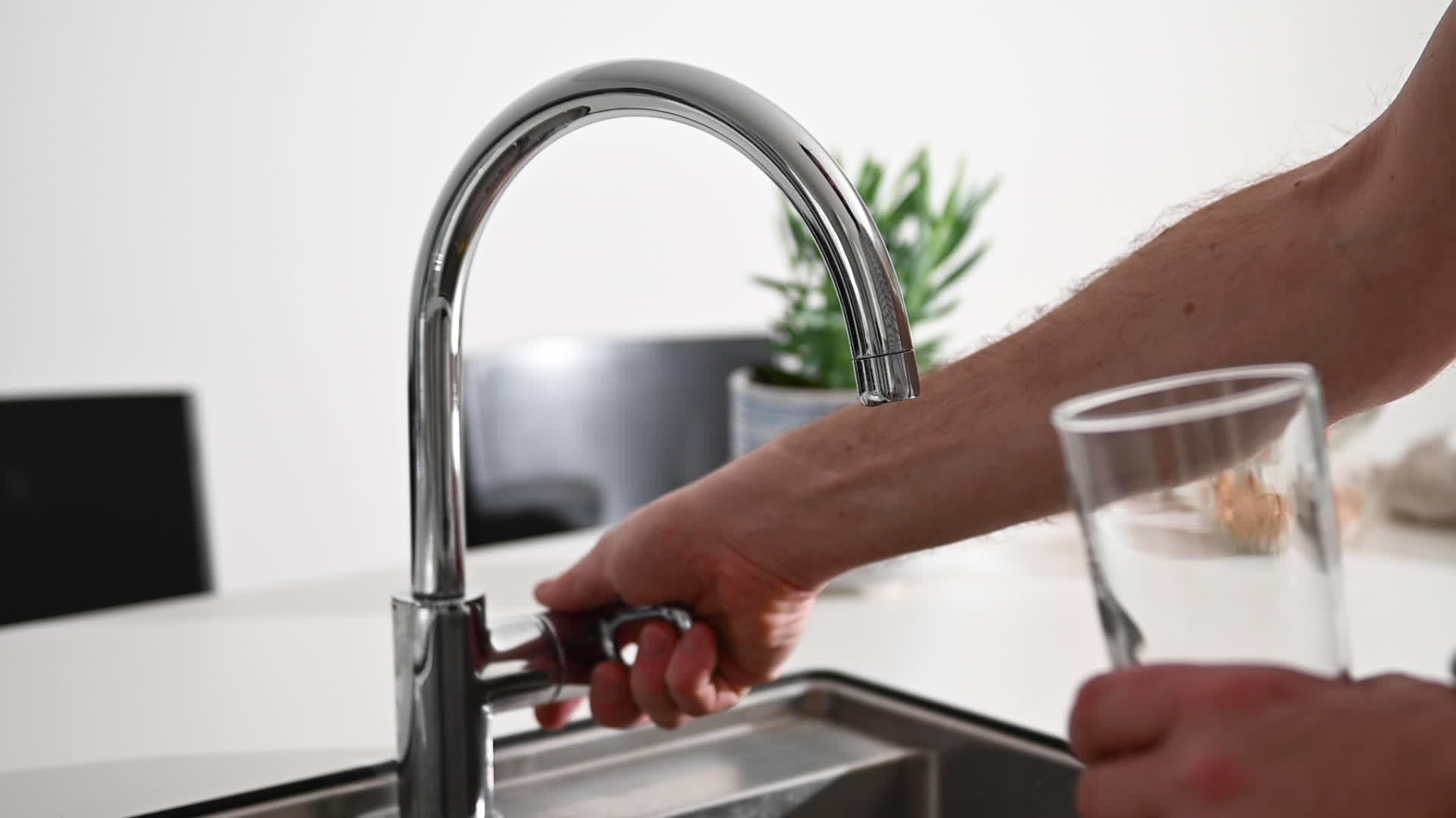 Drinking Water From Tap Stock Video Footage for Free Download