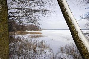 lago congelado, invierno foto