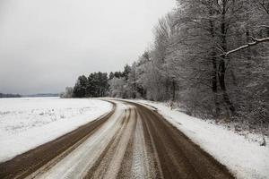 the winter road photo