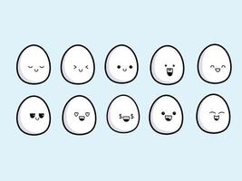 Egg icon set vector icon premium