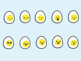 Egg icon set vector icon premium