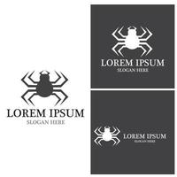 Spider icon and symbol vector template