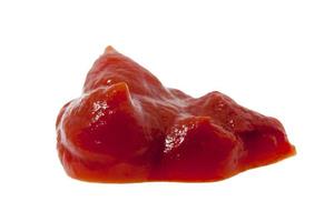 red ketchup, isolated photo