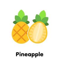 Pineapple icon, Vector, Illustration . vector