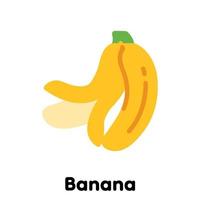 Banana icon, Vector, Illustration. vector