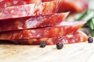 meat products, close up photo