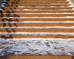 escaleras viejas, primer plano foto