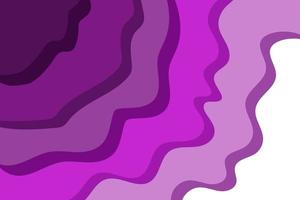 abstract fluid wave background with purple color vector