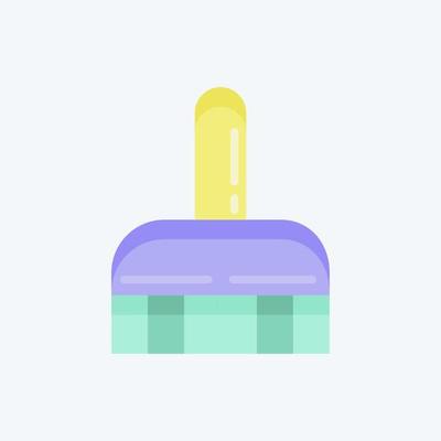 Icon Cleaning Brush. suitable for Kids symbol. flat style. simple design editable. design template vector. simple illustration