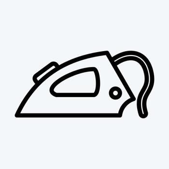 Icon Iron. suitable for Kids symbol. line style. simple design editable. design template vector. simple illustration vector