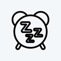 Icon Healthy Sleep. suitable for Healthy symbol. line style. simple design editable. design template vector. simple illustration vector