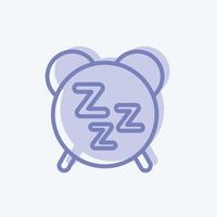 Icon Healthy Sleep. suitable for Healthy symbol. two tone style. simple design editable. design template vector. simple illustration vector