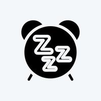 Icon Healthy Sleep. suitable for Healthy symbol. glyph style. simple design editable. design template vector. simple illustration vector