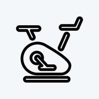 Icon Exercise Bike. suitable for Healthy symbol. line style. simple design editable. design template vector. simple illustration vector