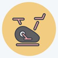 Icon Exercise Bike. suitable for Healthy symbol. color mate style. simple design editable. design template vector. simple illustration vector