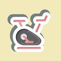 Sticker Exercise Bike. suitable for Healthy symbol. simple design editable. design template vector. simple illustration vector