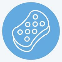 Icon Sponge. suitable for Kids symbol. blue eyes style. simple design editable. design template vector. simple illustration vector