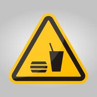 Do not eating Or Drinking Symbol vector