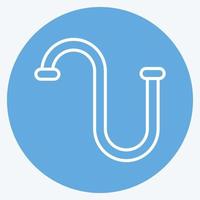 Icon Drain Cleaning. suitable for Kids symbol. blue eyes style. simple design editable. design template vector. simple illustration vector