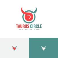 Taurus Myth Bull Eye Symbol Circle Abstract Logo vector