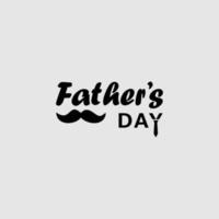 happy father's day vector design logo with mustache