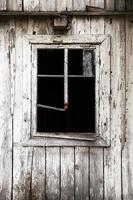 wooden white building. photo