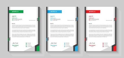 Creative Modern and Clean business letterhead Design, corporate letterhead Template, Abstract Letterhead Design, Minimalist business letterhead template design. vector