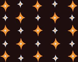 patrón de estrellas de fondo marrón, amarillo, blanco vector
