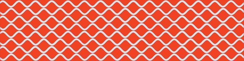 Horizontal background made of curved white lines orange background vector