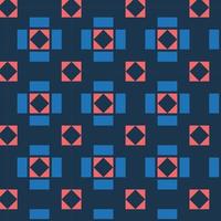 Geometric seamless pattern background with simple shapes, vector