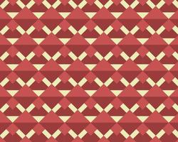 Geometric abstract seamless pattern, background, red vector