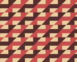 Geometric abstract seamless red color pattern, background vector