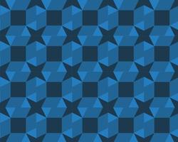 Geometric abstract seamless pattern, with blue color combination, Background vector