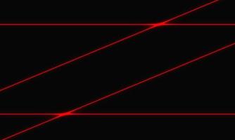 Abstract red line laser cross on black design modern futuristic technology background vector