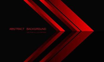 Abstract red arrow direction on black with blank space for text design modern luxury futuristic background vector