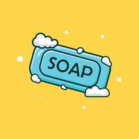 Foaming soap vector icon illustration. object concept. Simple premium design