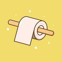 Bathroom tissue icon vector illustration. Object concept. Simple premium design