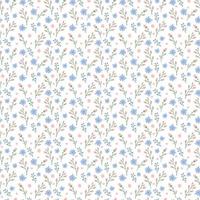 Cute floral pattern in the small flower. Ditsy print. Motifs scattered random. Seamless vector texture. Elegant template for fashion prints. Printing with small flowers. plants background.
