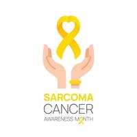 Sarcoma cancer and Bone awareness month. concept is observed every July month. Vector illustration.design for poster, banner