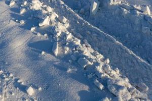 Road under the snow photo