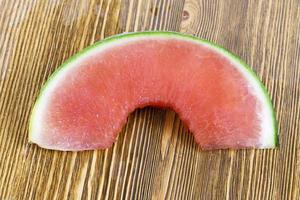 Watermelon eating, close up photo