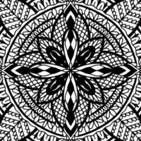 Graphic round traditional mandala abstract  isolated in white background.Boho indian shape.Ethnic oriental style. vector