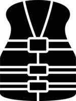 Life Jacket Glyph Icon vector