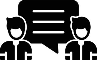 Chatting Glyph Icon vector