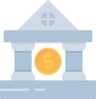 Bank Flat Icon vector