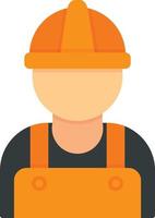 Worker Flat Icon vector